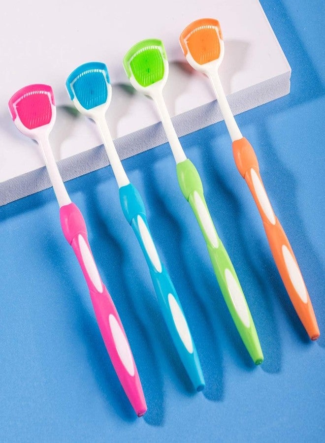 Style Keepers 4Pcs Tongue Cleaner for Oral Hygiene | BPA-Free Tongue Scraper for Fresh Breath & Better Dental Health | Ergonomic Design for Adults & Kids | Multi-Color Pack of 4 - Image 1